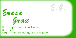 emese grau business card